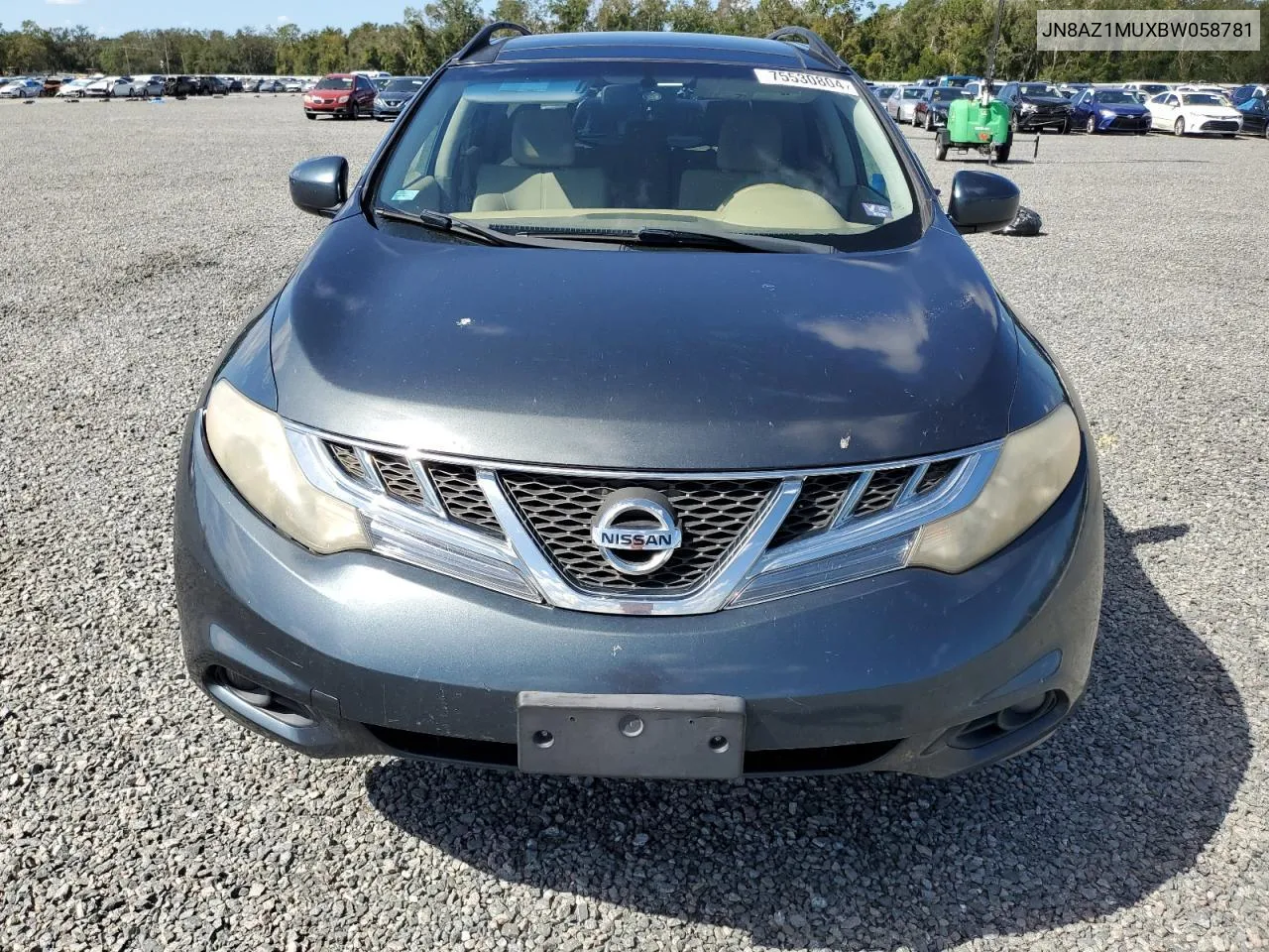 2011 Nissan Murano S VIN: JN8AZ1MUXBW058781 Lot: 78450094