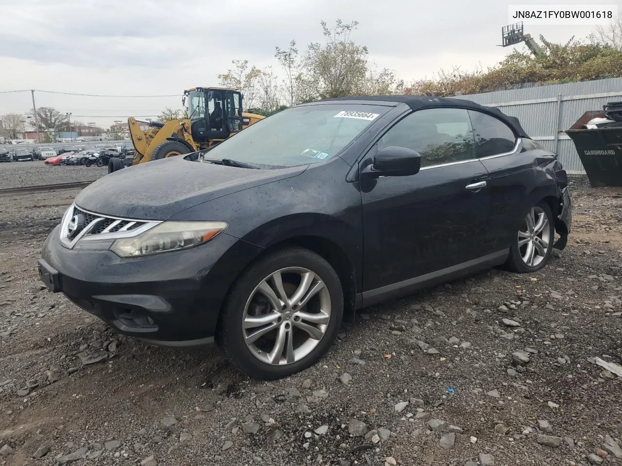 2011 Nissan Murano Crosscabriolet VIN: JN8AZ1FY0BW001618 Lot: 78935664