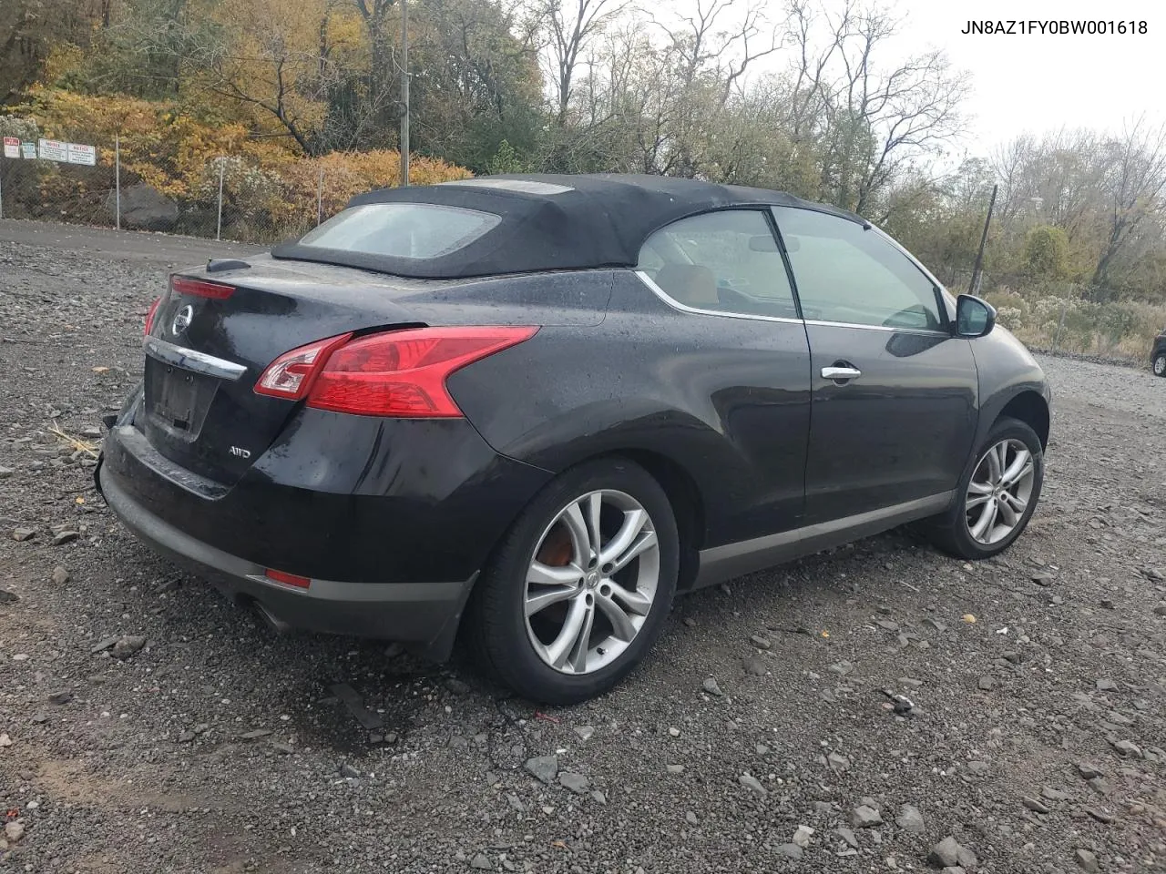 2011 Nissan Murano Crosscabriolet VIN: JN8AZ1FY0BW001618 Lot: 78935664