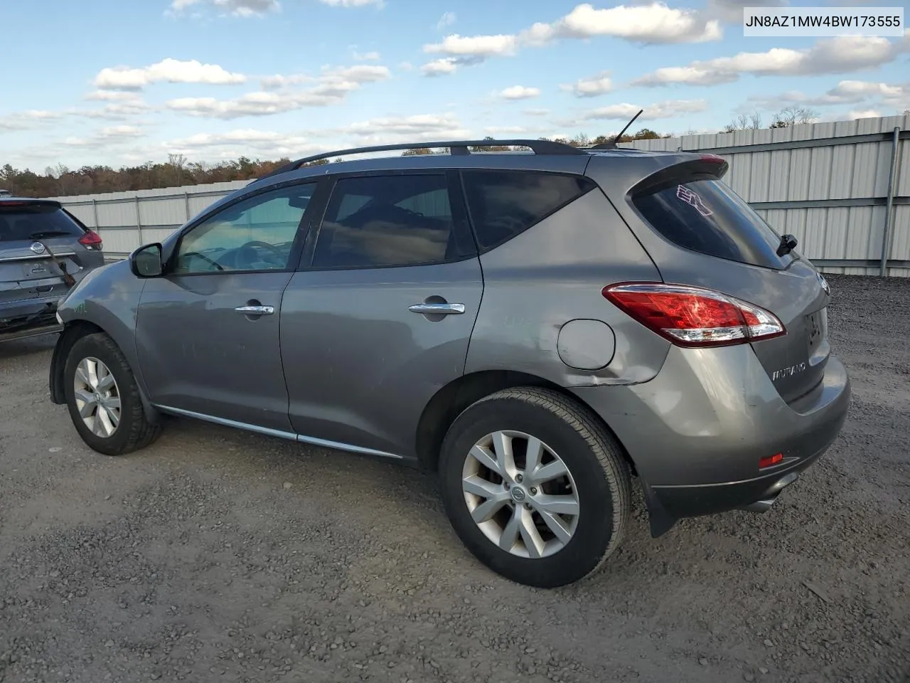 2011 Nissan Murano S VIN: JN8AZ1MW4BW173555 Lot: 79125884