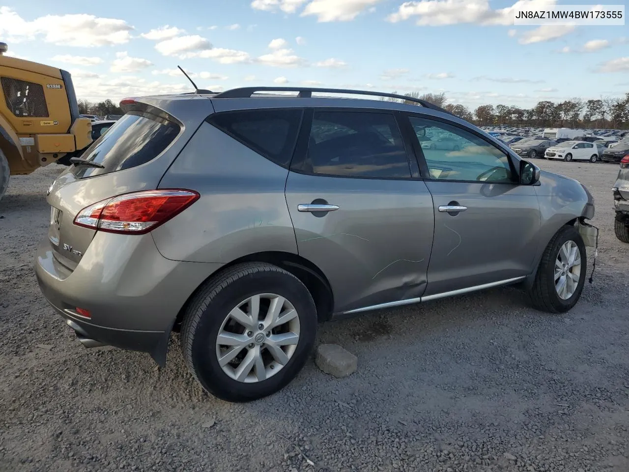 2011 Nissan Murano S VIN: JN8AZ1MW4BW173555 Lot: 79125884