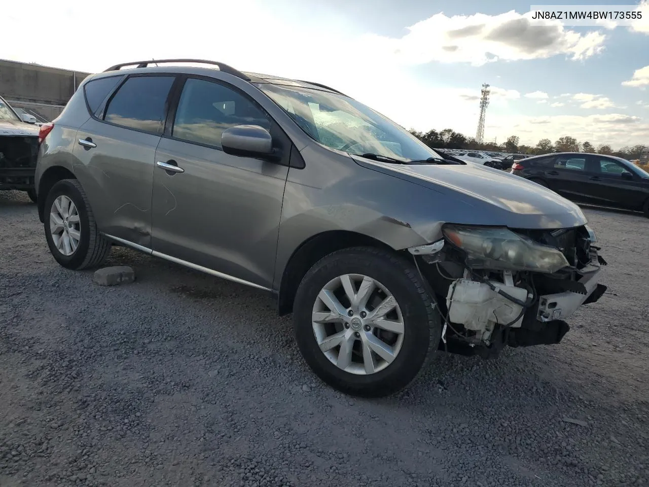 2011 Nissan Murano S VIN: JN8AZ1MW4BW173555 Lot: 79125884