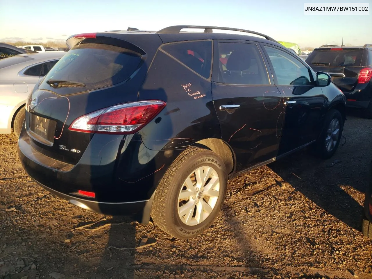 2011 Nissan Murano S VIN: JN8AZ1MW7BW151002 Lot: 79213934