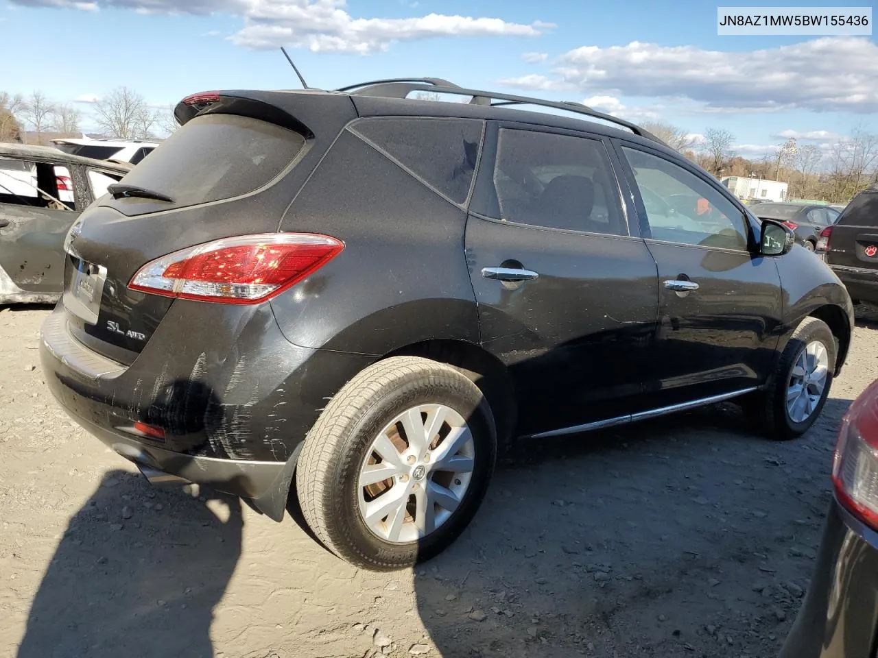 2011 Nissan Murano S VIN: JN8AZ1MW5BW155436 Lot: 79539854