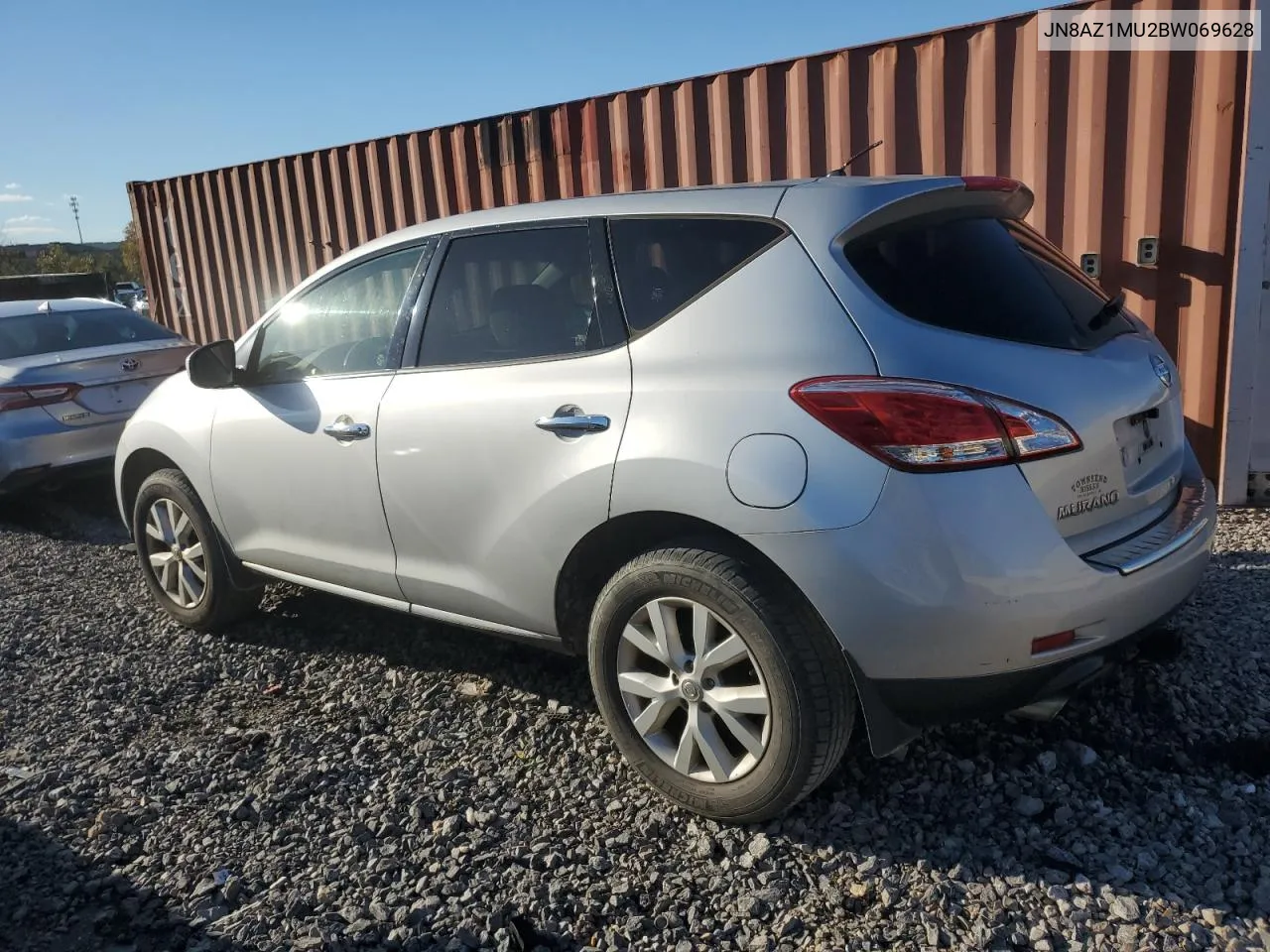 2011 Nissan Murano S VIN: JN8AZ1MU2BW069628 Lot: 80768774