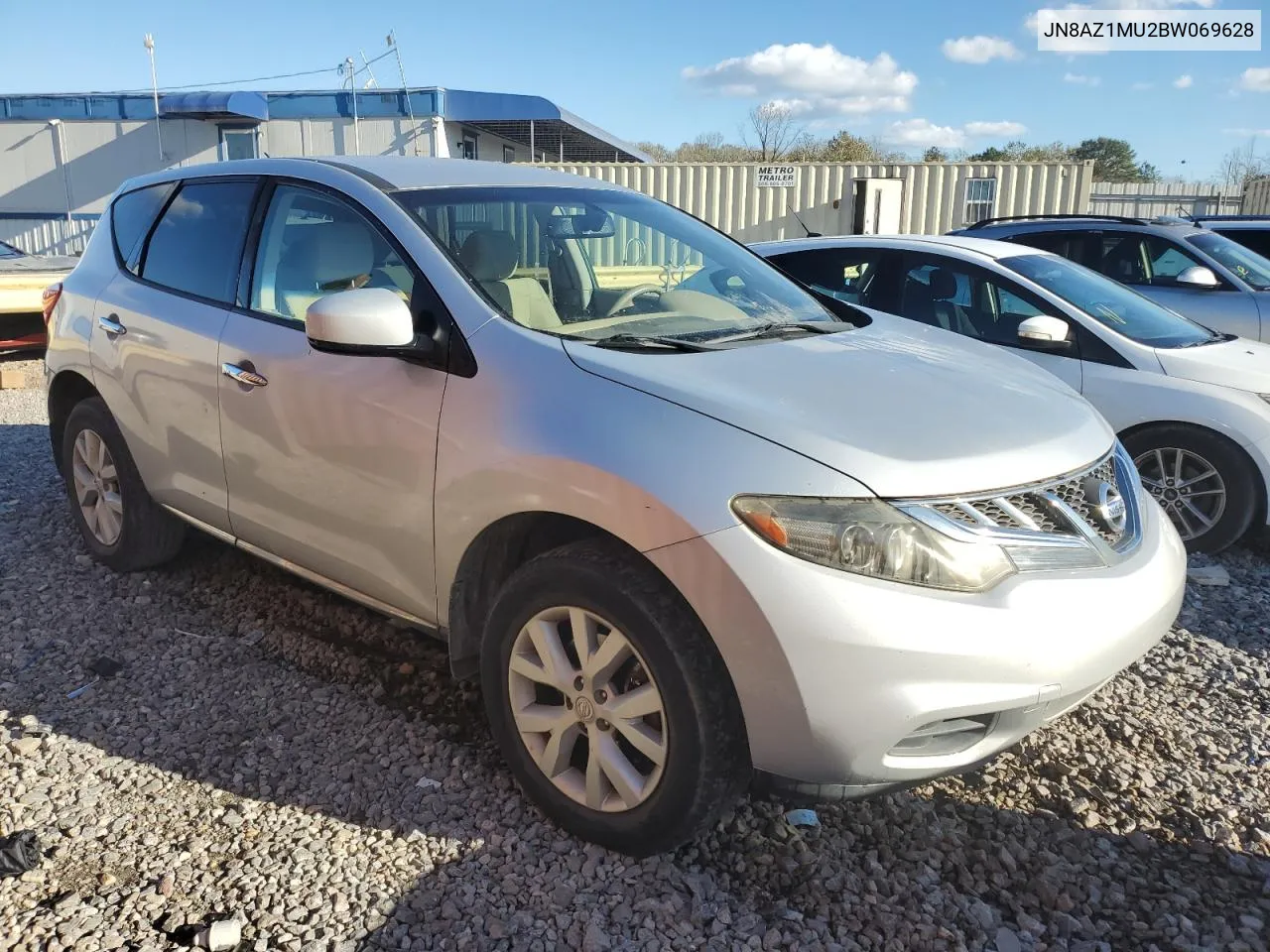 2011 Nissan Murano S VIN: JN8AZ1MU2BW069628 Lot: 80768774