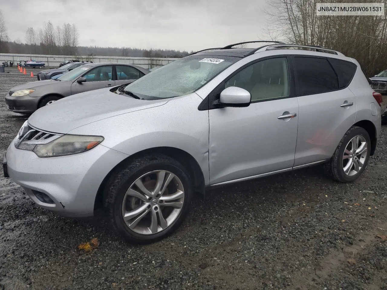 2011 Nissan Murano S VIN: JN8AZ1MU2BW061531 Lot: 81154534