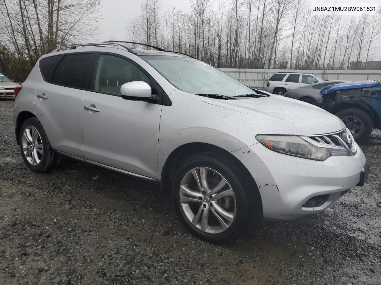 2011 Nissan Murano S VIN: JN8AZ1MU2BW061531 Lot: 81154534