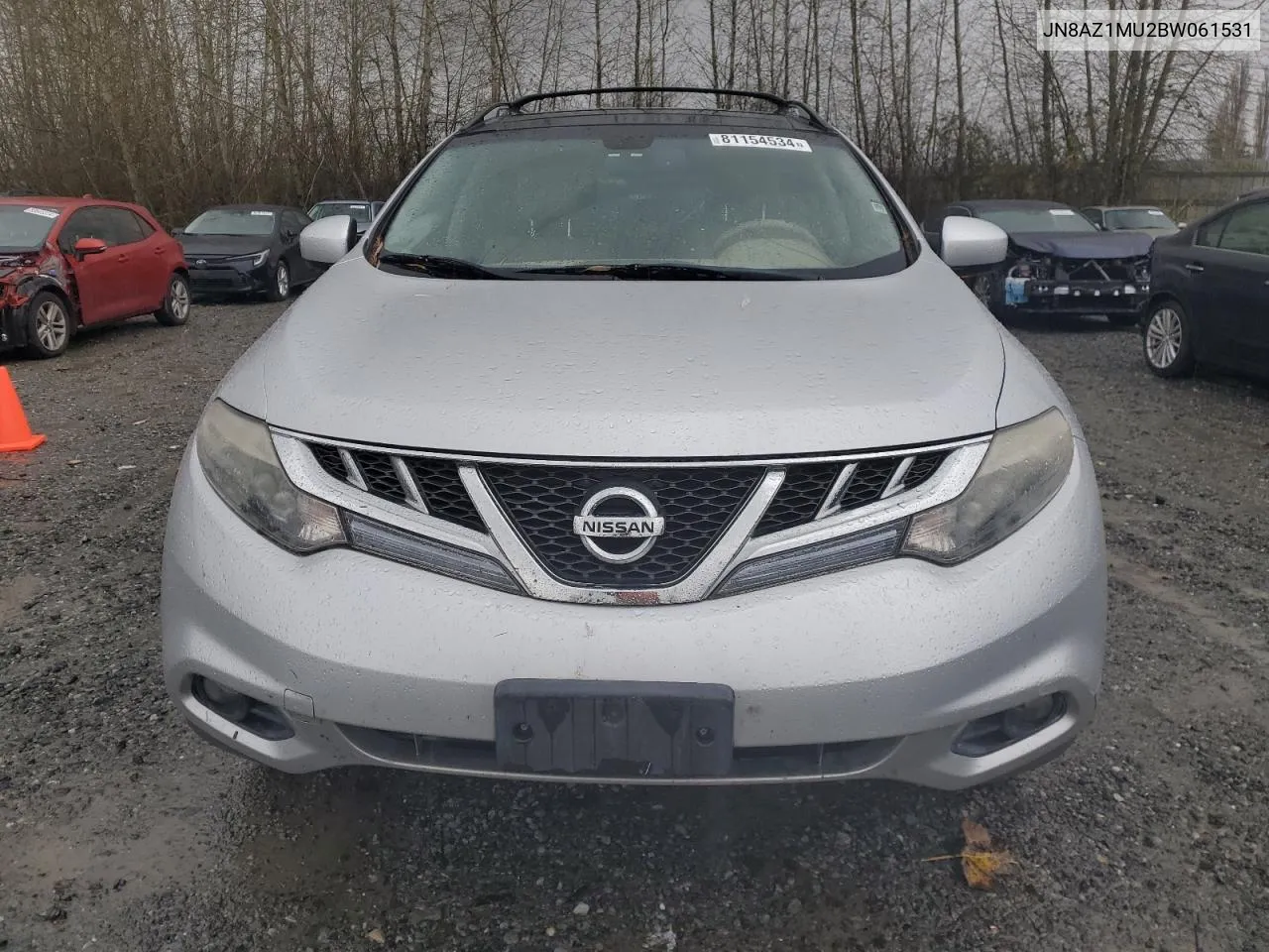 2011 Nissan Murano S VIN: JN8AZ1MU2BW061531 Lot: 81154534