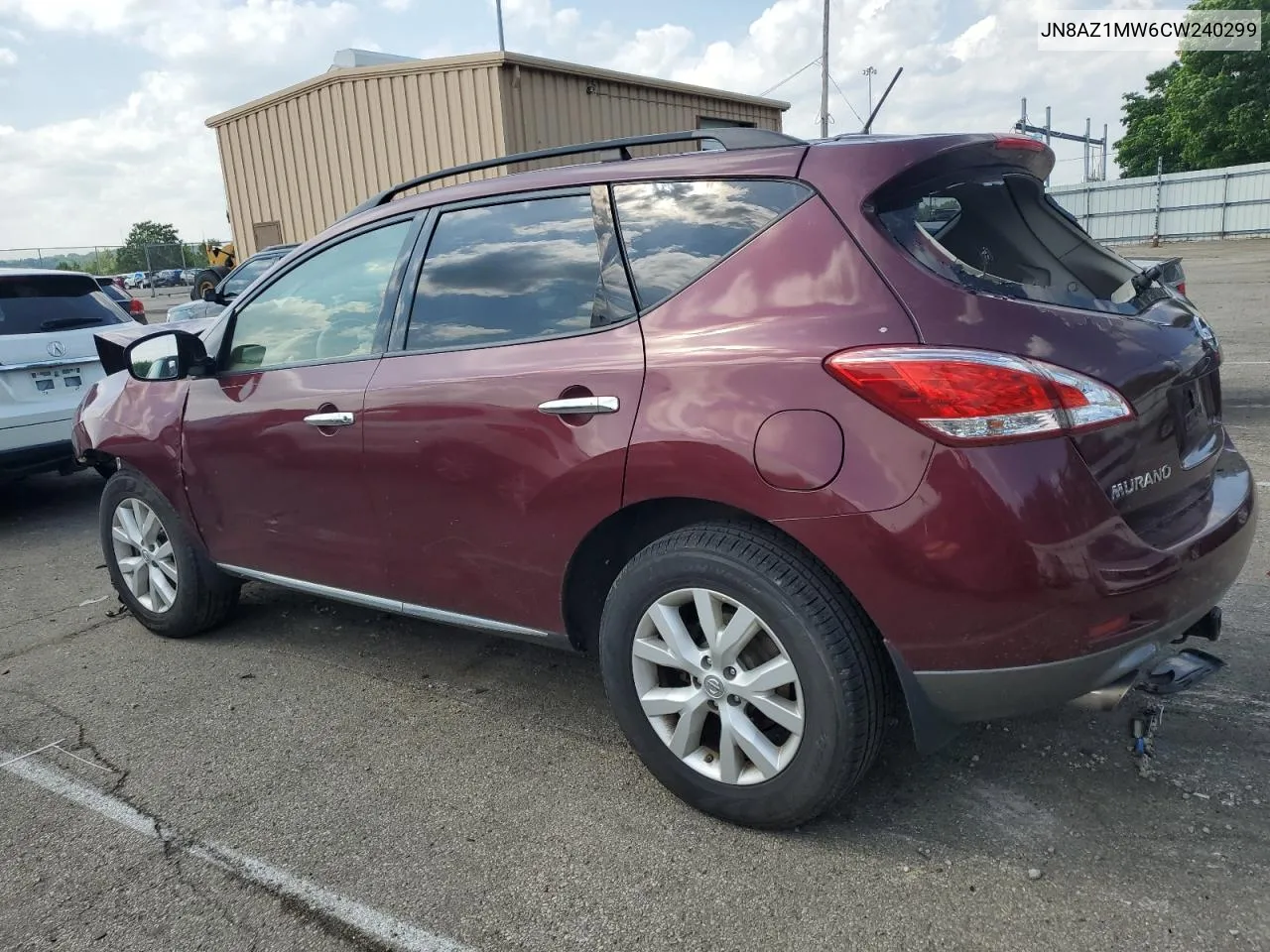 2012 Nissan Murano S VIN: JN8AZ1MW6CW240299 Lot: 55689144