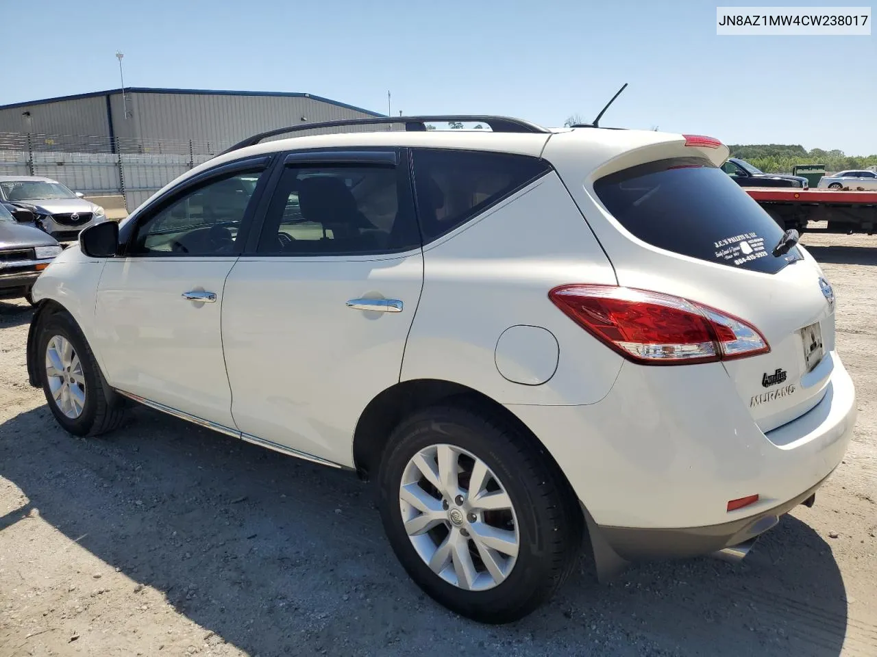 2012 Nissan Murano S VIN: JN8AZ1MW4CW238017 Lot: 56739414