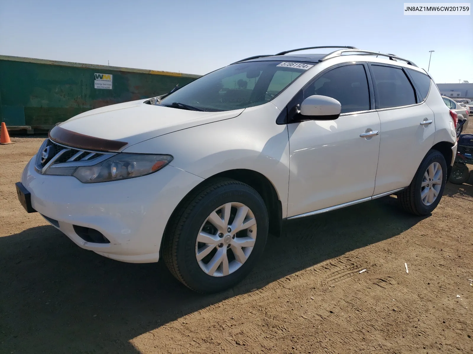 JN8AZ1MW6CW201759 2012 Nissan Murano S