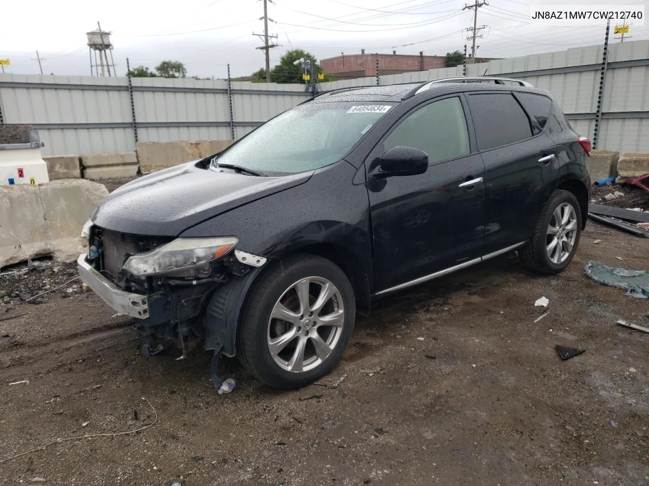 2012 Nissan Murano S VIN: JN8AZ1MW7CW212740 Lot: 64054634