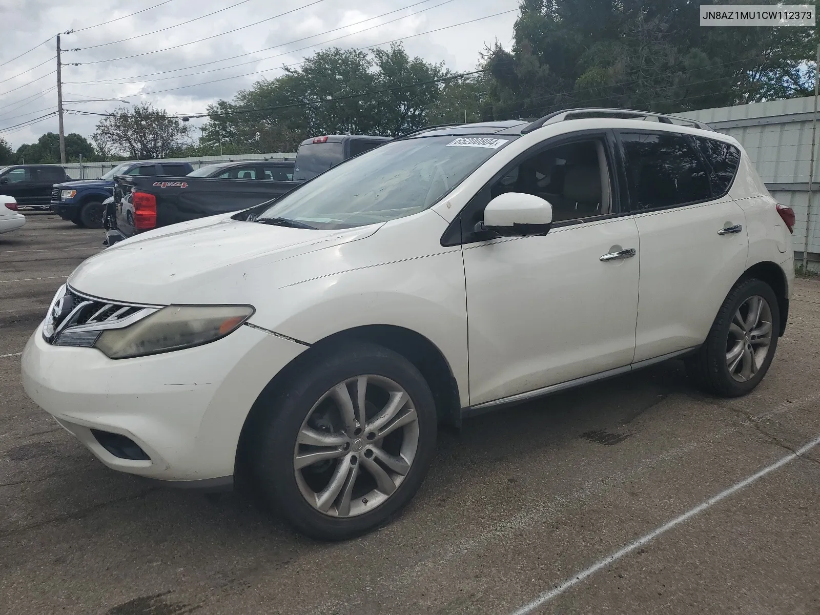 2012 Nissan Murano S VIN: JN8AZ1MU1CW112373 Lot: 65200804