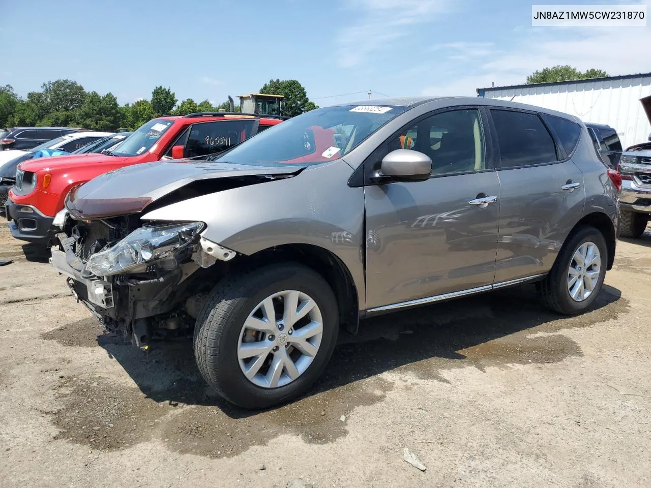 2012 Nissan Murano S VIN: JN8AZ1MW5CW231870 Lot: 66863254