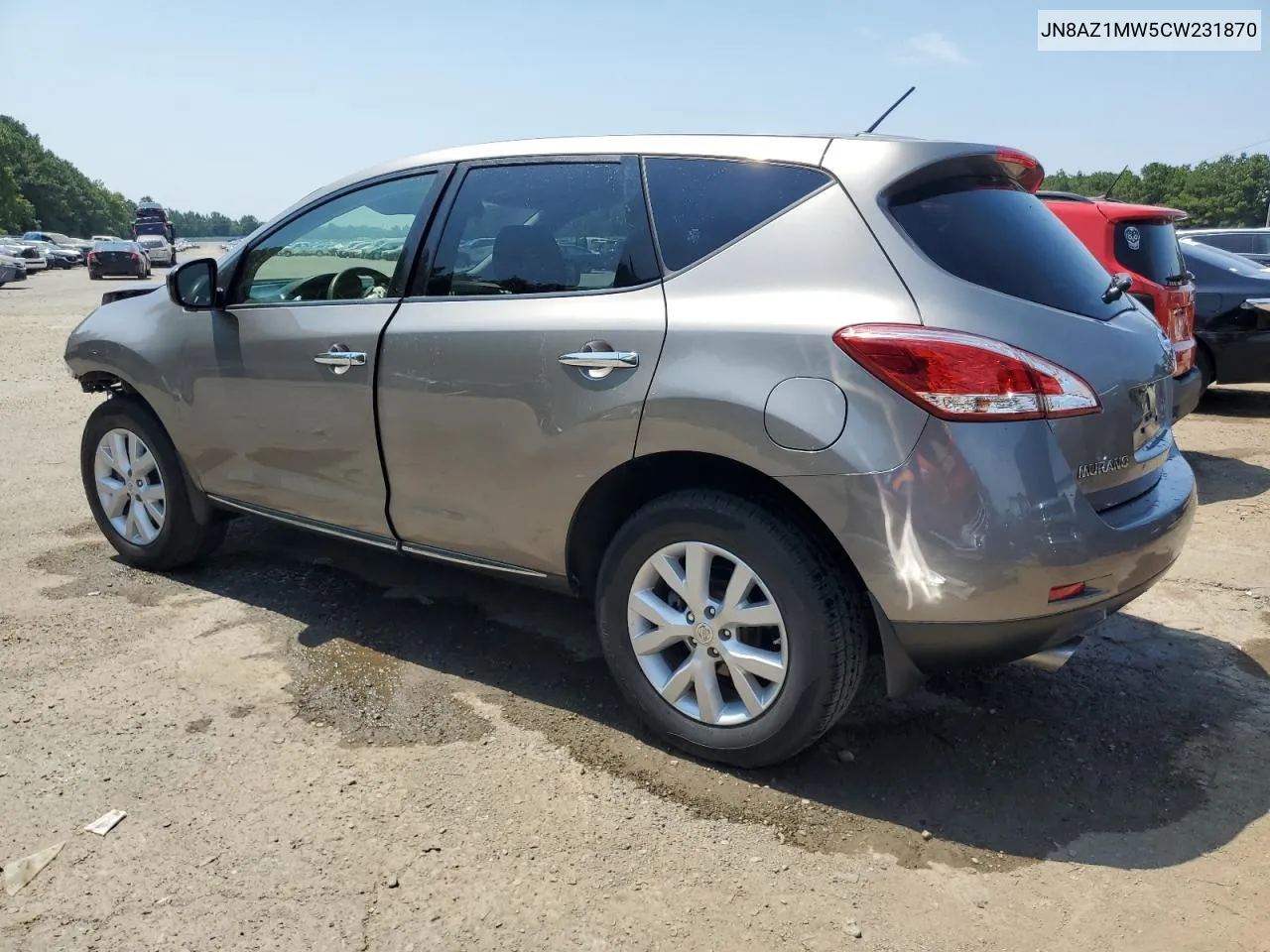 JN8AZ1MW5CW231870 2012 Nissan Murano S