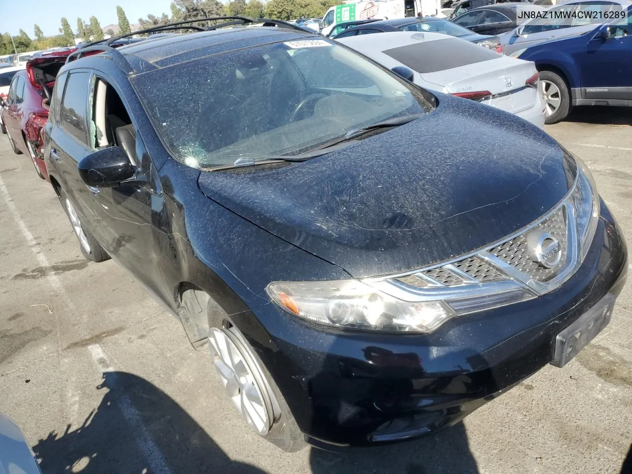 2012 Nissan Murano S VIN: JN8AZ1MW4CW216289 Lot: 67075694