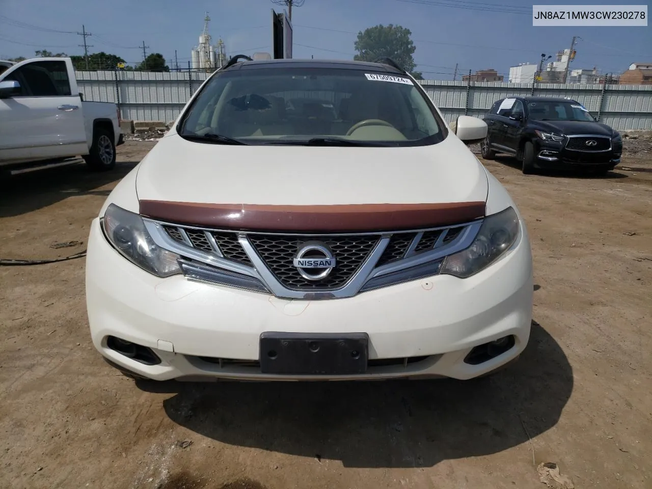 JN8AZ1MW3CW230278 2012 Nissan Murano S