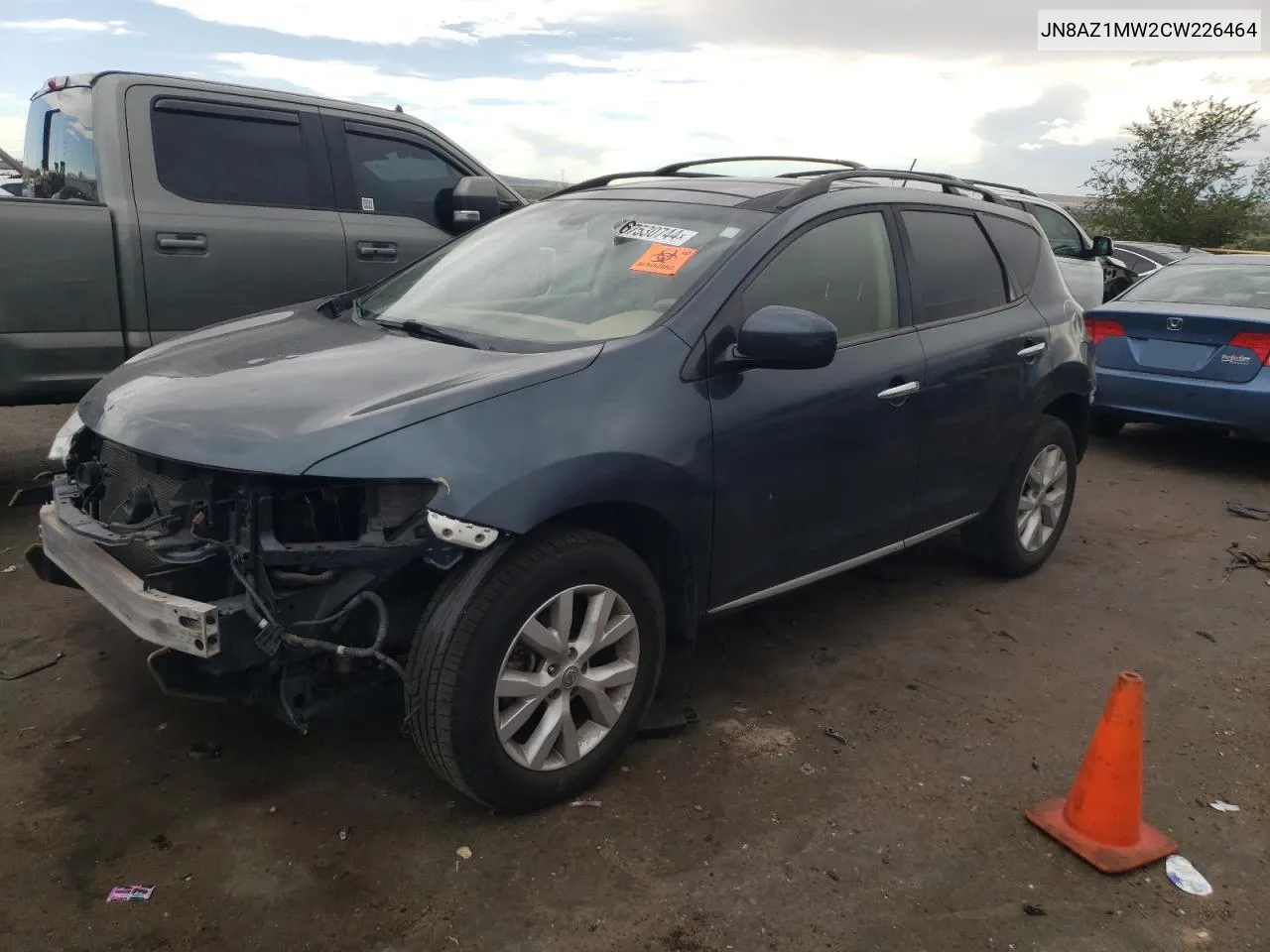 2012 Nissan Murano S VIN: JN8AZ1MW2CW226464 Lot: 67530744