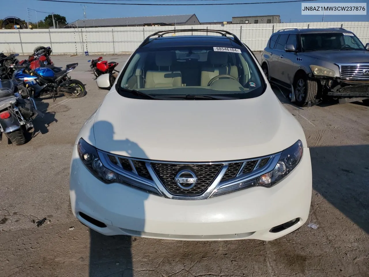 2012 Nissan Murano S VIN: JN8AZ1MW3CW237876 Lot: 68546104