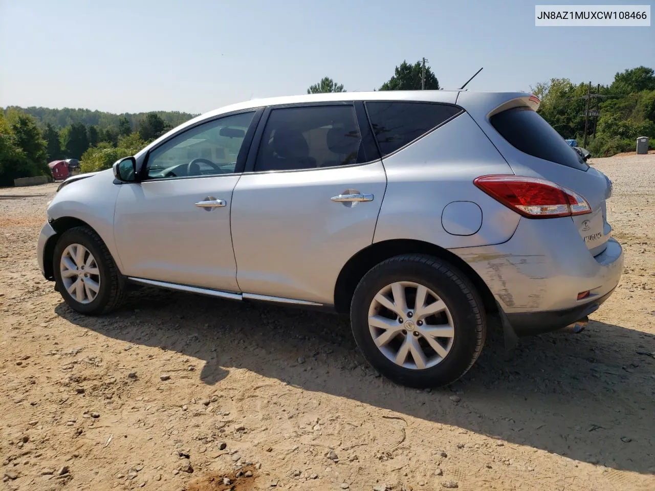 2012 Nissan Murano S VIN: JN8AZ1MUXCW108466 Lot: 69039804