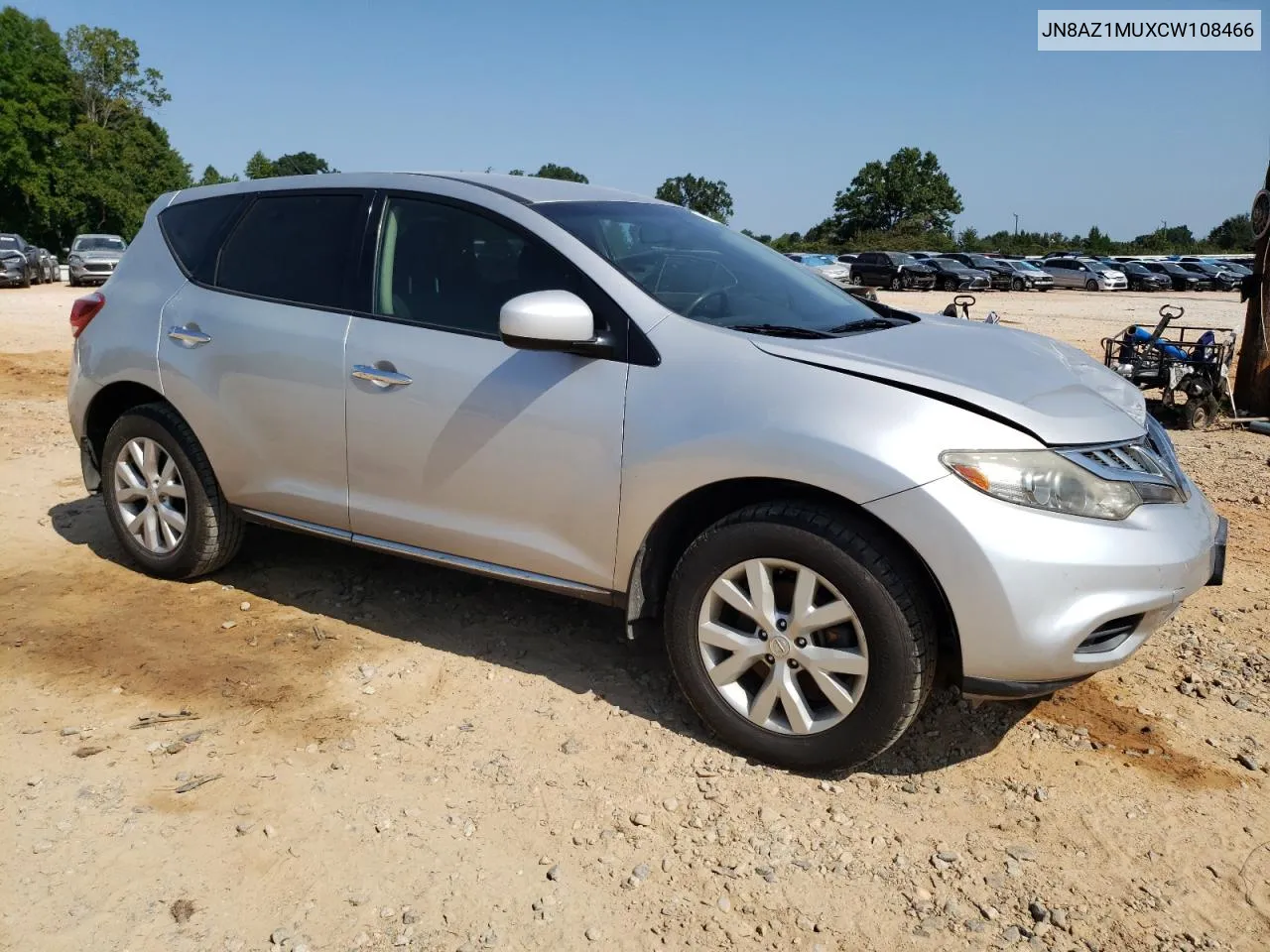 2012 Nissan Murano S VIN: JN8AZ1MUXCW108466 Lot: 69039804