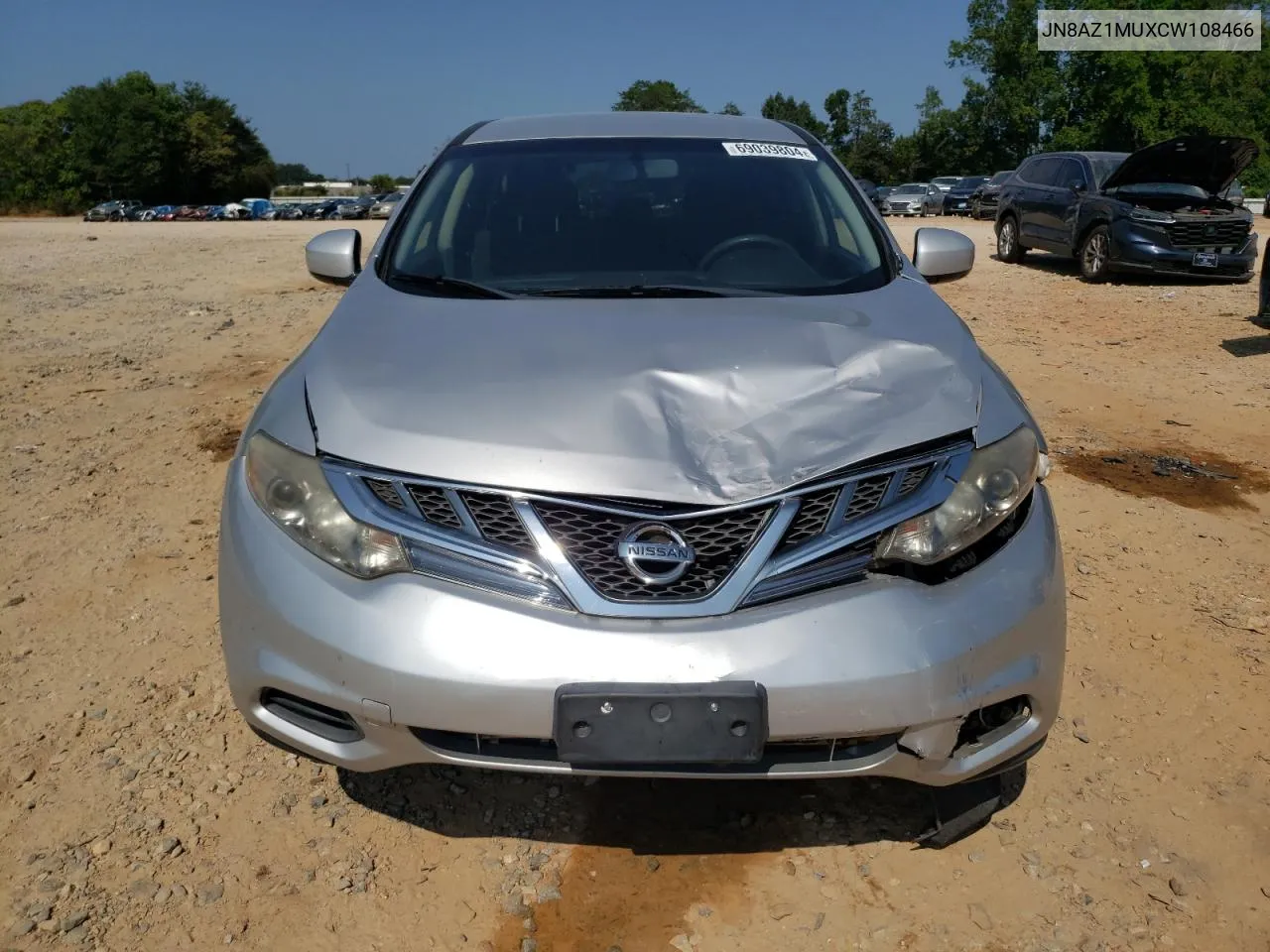 2012 Nissan Murano S VIN: JN8AZ1MUXCW108466 Lot: 69039804