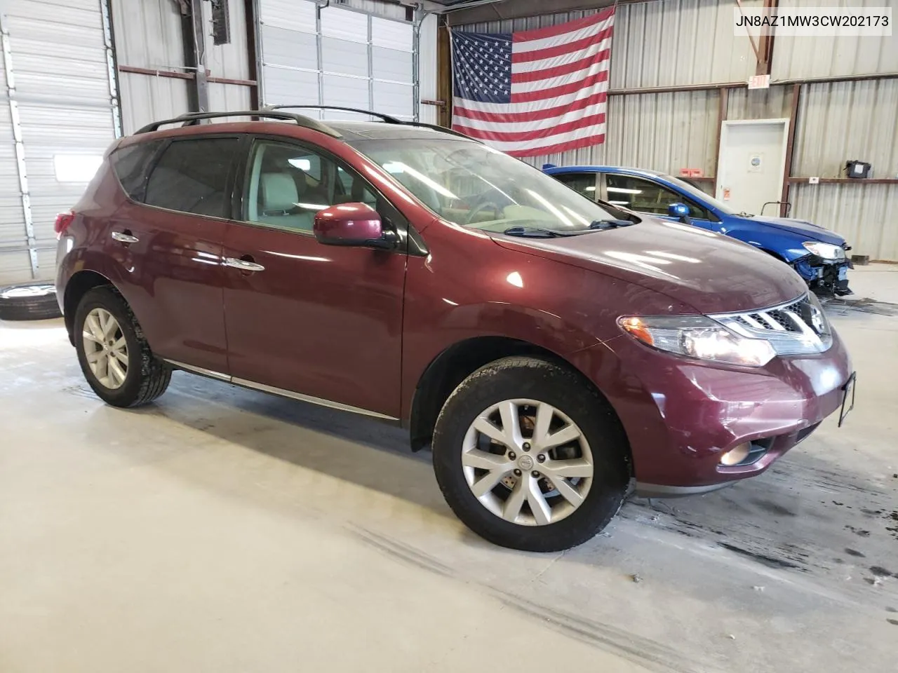 2012 Nissan Murano S VIN: JN8AZ1MW3CW202173 Lot: 70226584