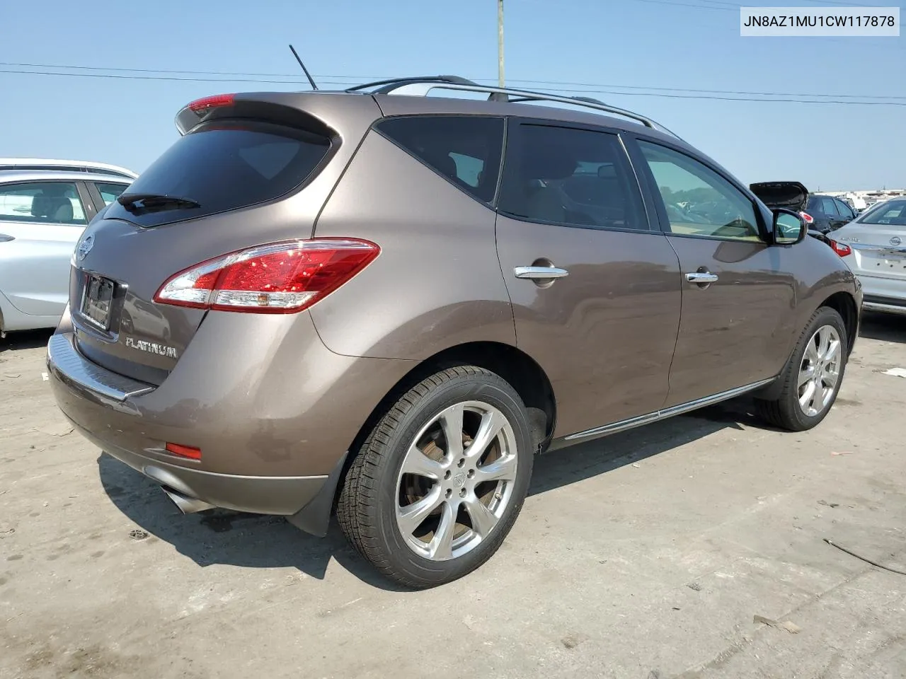 2012 Nissan Murano S VIN: JN8AZ1MU1CW117878 Lot: 70863554