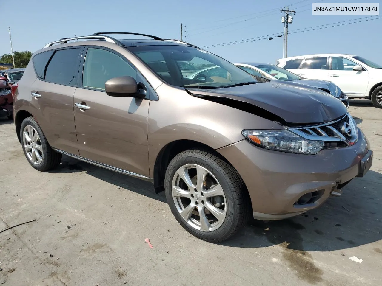 2012 Nissan Murano S VIN: JN8AZ1MU1CW117878 Lot: 70863554