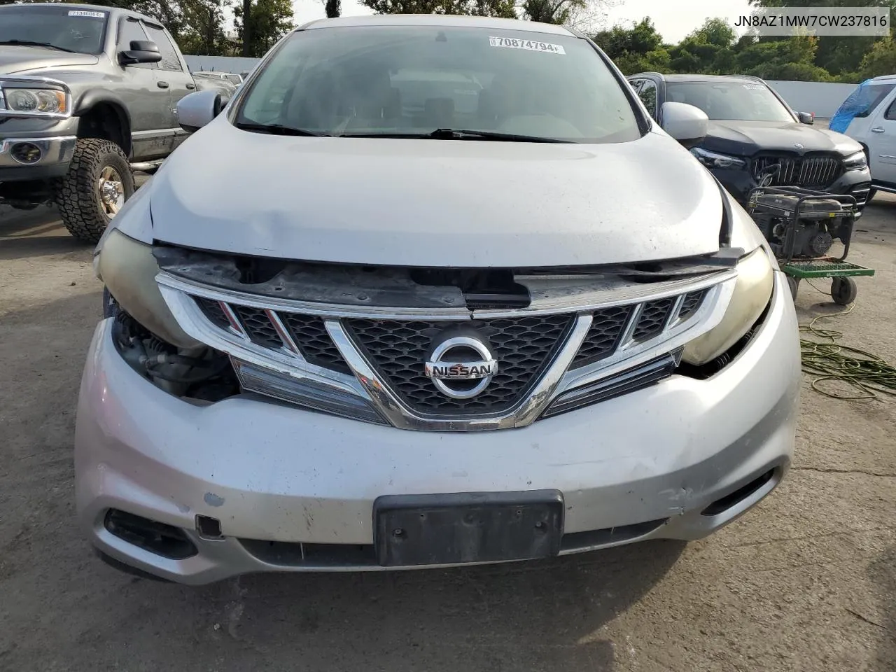 2012 Nissan Murano S VIN: JN8AZ1MW7CW237816 Lot: 70874794