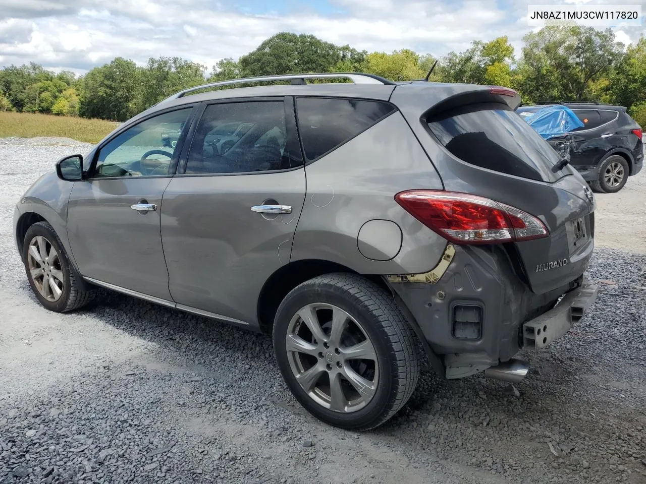 JN8AZ1MU3CW117820 2012 Nissan Murano S