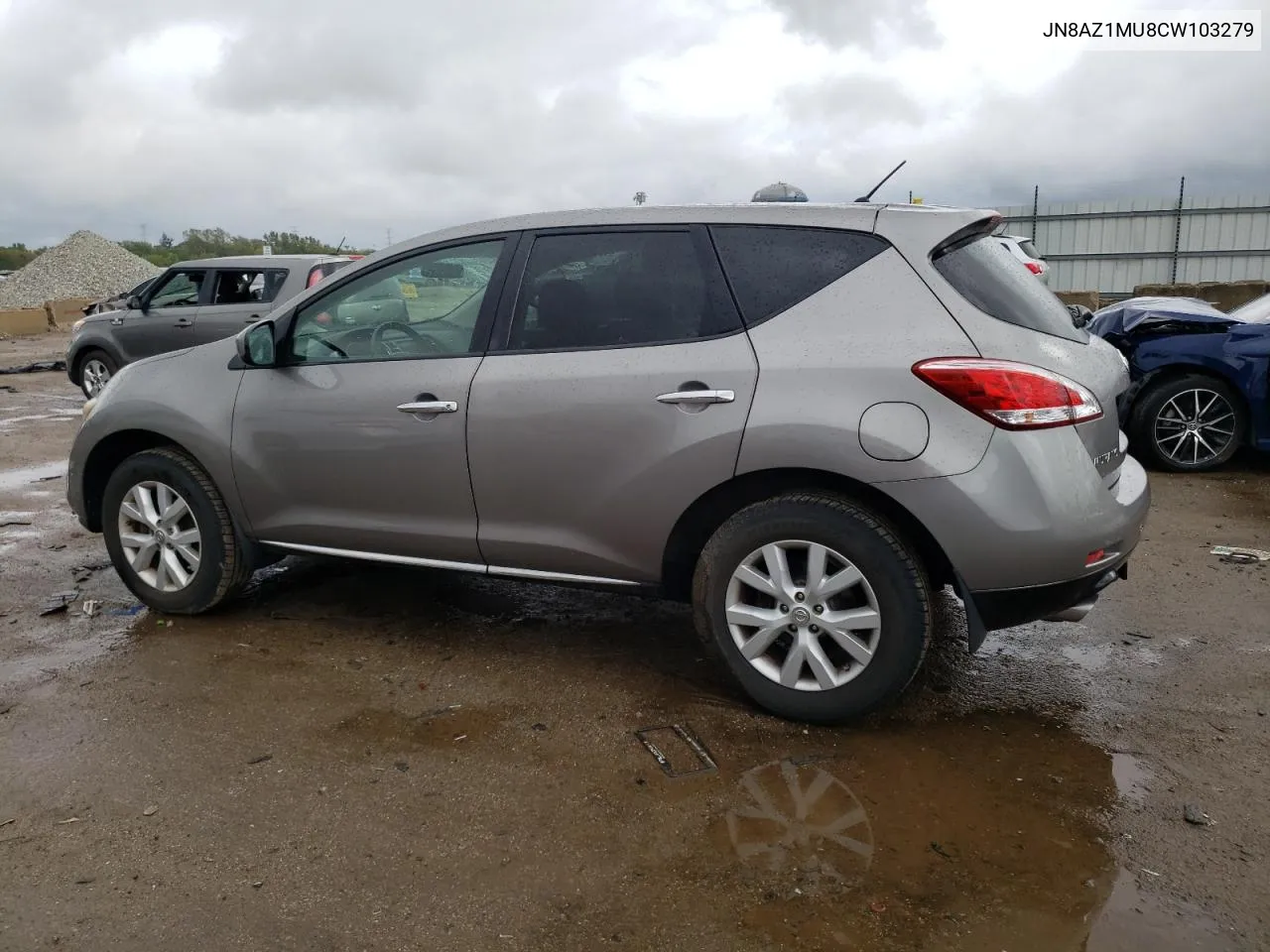 2012 Nissan Murano S VIN: JN8AZ1MU8CW103279 Lot: 71454034