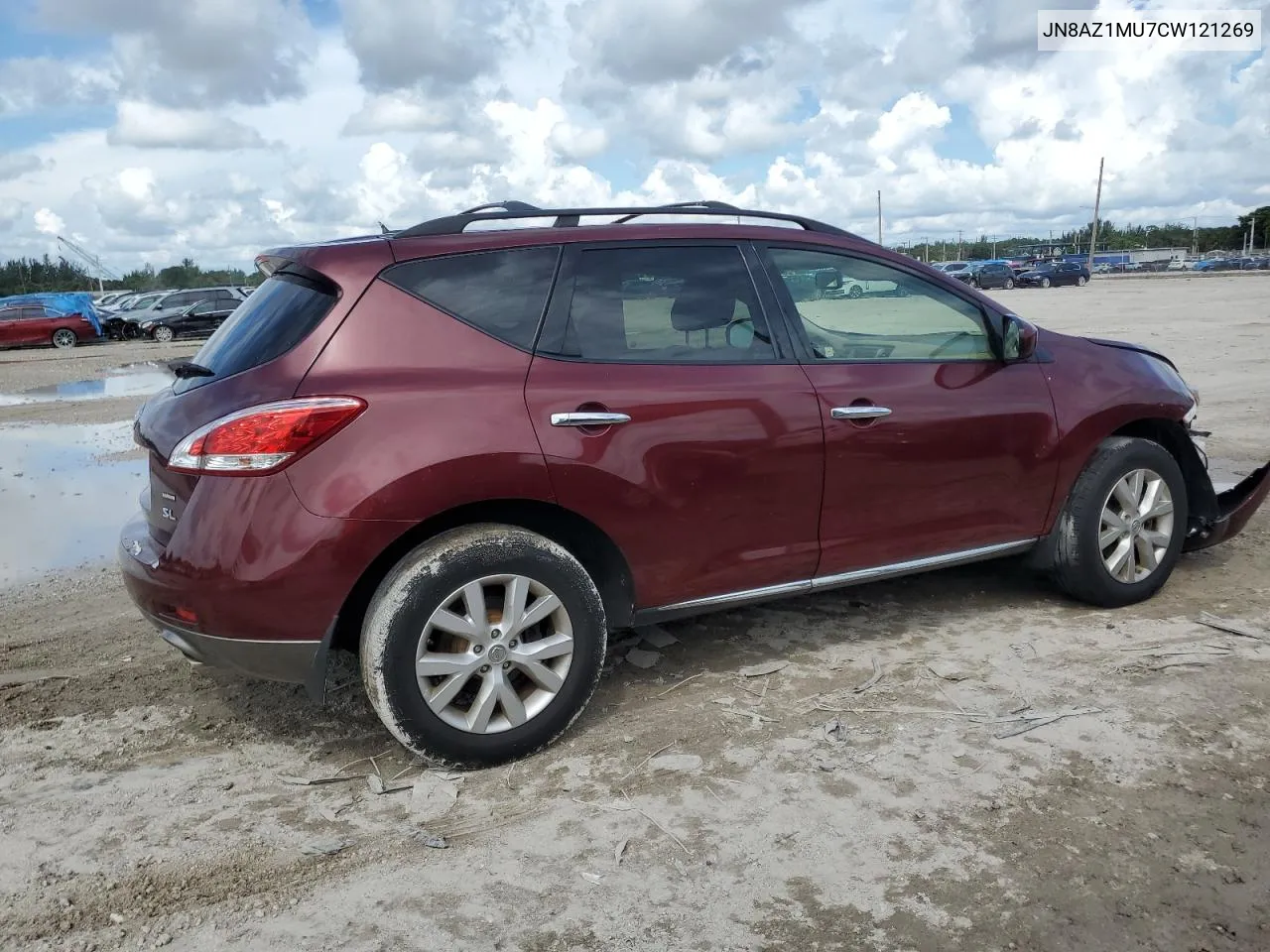 2012 Nissan Murano S VIN: JN8AZ1MU7CW121269 Lot: 72193704