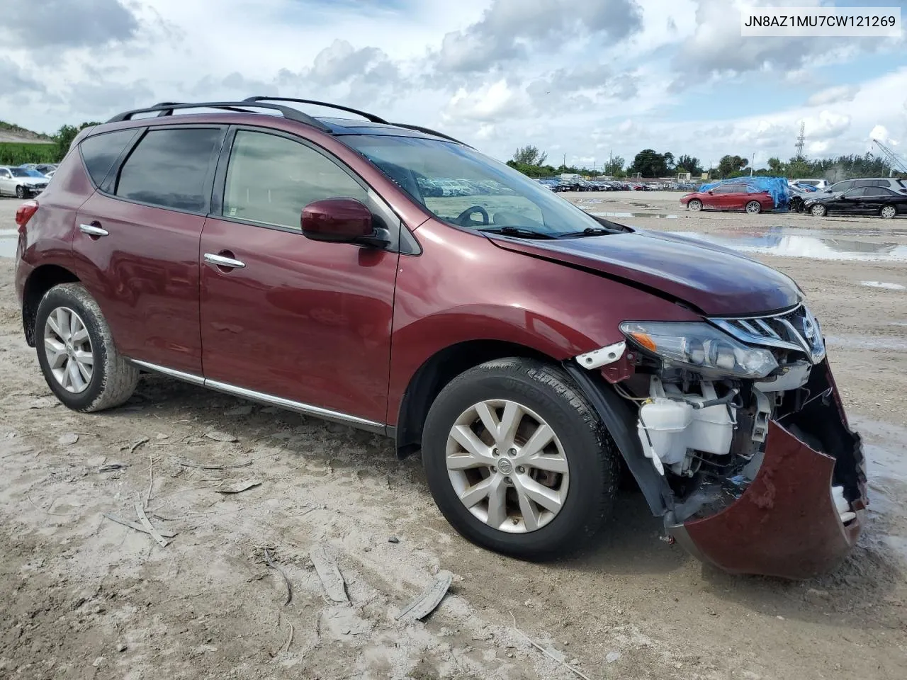 JN8AZ1MU7CW121269 2012 Nissan Murano S