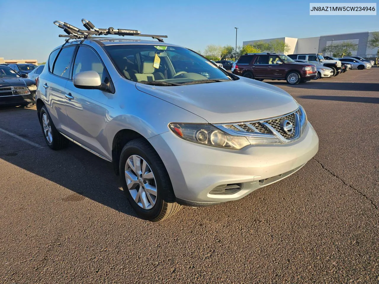 2012 Nissan Murano S VIN: JN8AZ1MW5CW234946 Lot: 72289174