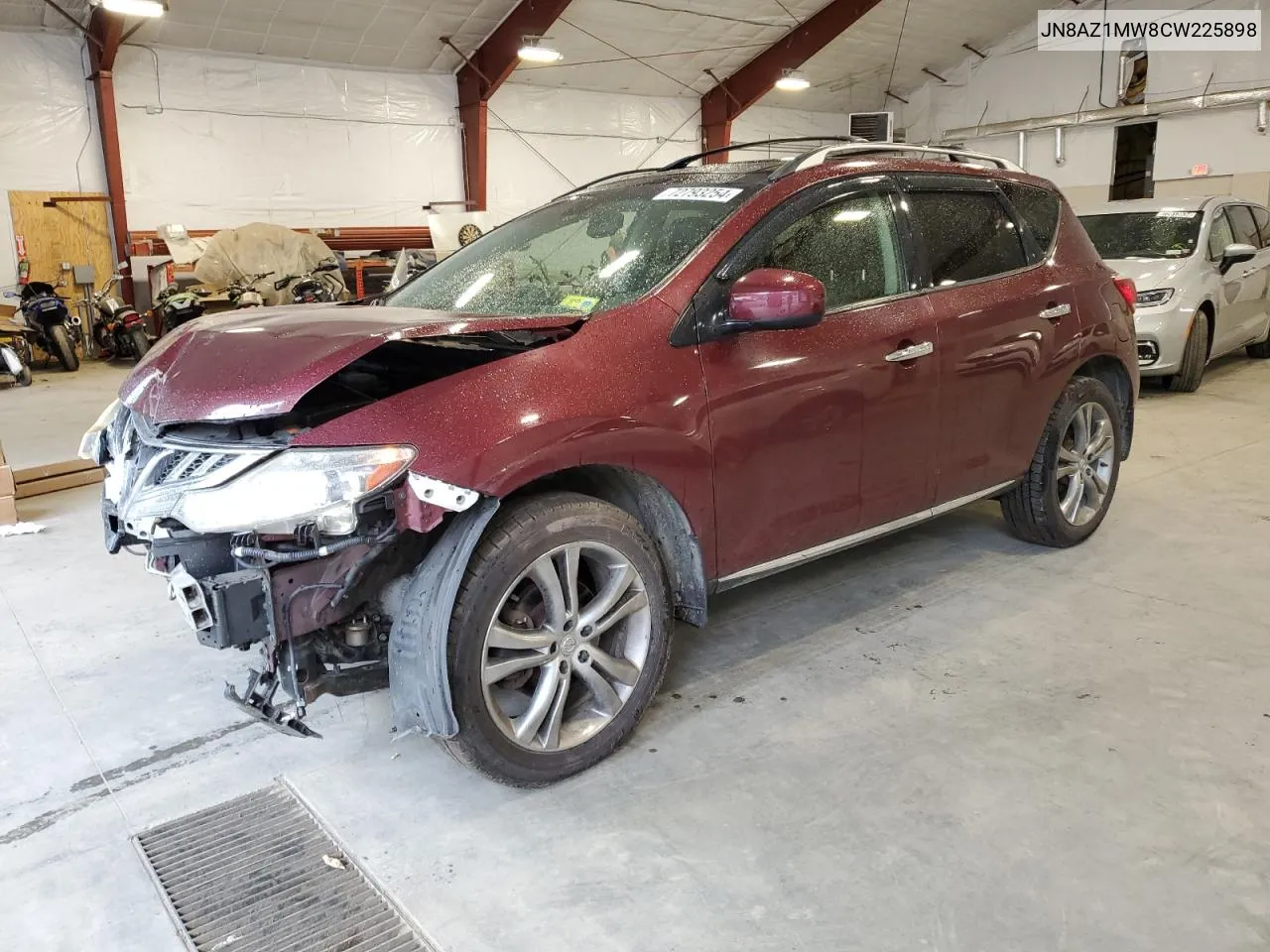 2012 Nissan Murano S VIN: JN8AZ1MW8CW225898 Lot: 72793254