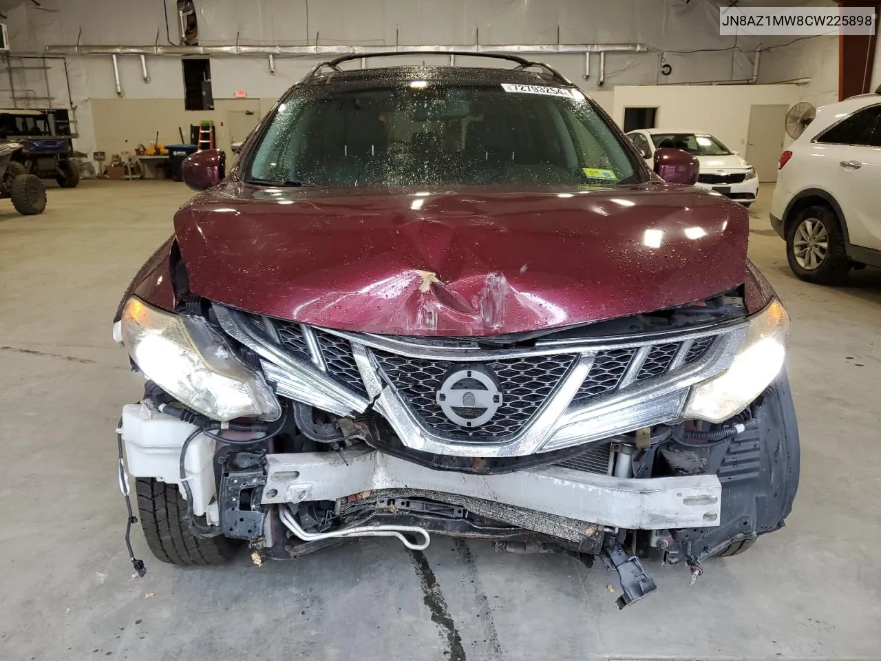 2012 Nissan Murano S VIN: JN8AZ1MW8CW225898 Lot: 72793254