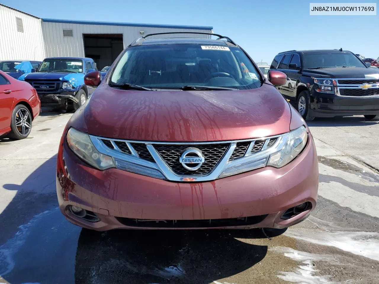 2012 Nissan Murano S VIN: JN8AZ1MU0CW117693 Lot: 73566144