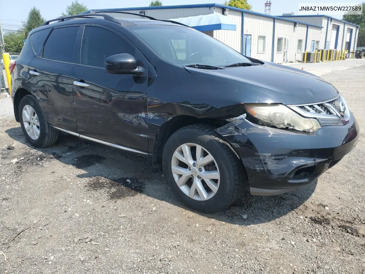 2012 Nissan Murano S VIN: JN8AZ1MW5CW227589 Lot: 73632834