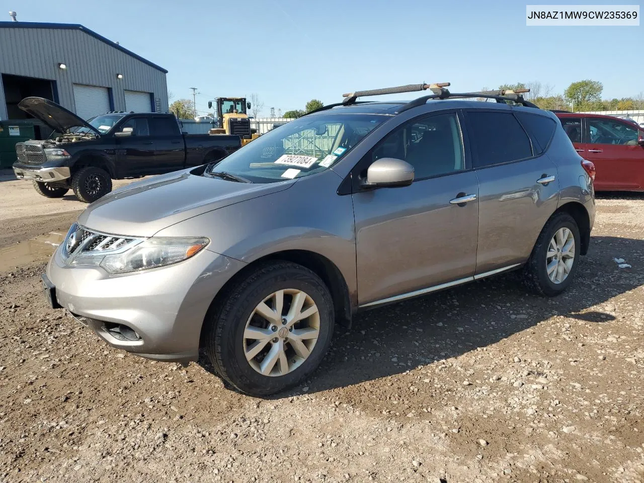 2012 Nissan Murano S VIN: JN8AZ1MW9CW235369 Lot: 73927084