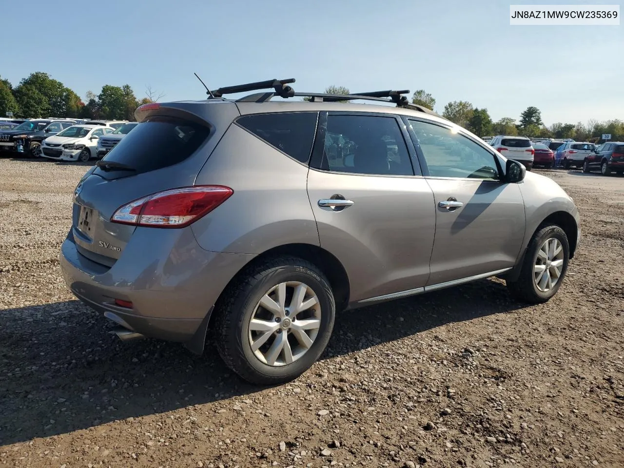 2012 Nissan Murano S VIN: JN8AZ1MW9CW235369 Lot: 73927084