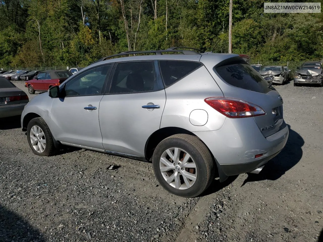 2012 Nissan Murano S VIN: JN8AZ1MW0CW214619 Lot: 74514164