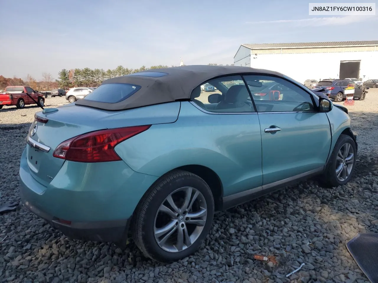 2012 Nissan Murano Crosscabriolet VIN: JN8AZ1FY6CW100316 Lot: 74710694