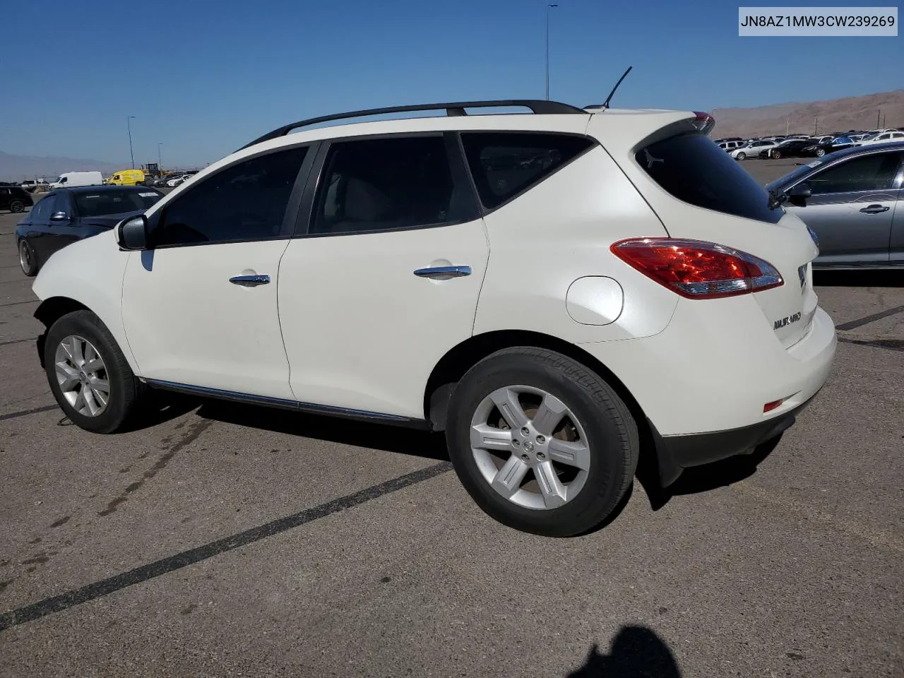 2012 Nissan Murano S VIN: JN8AZ1MW3CW239269 Lot: 74925634