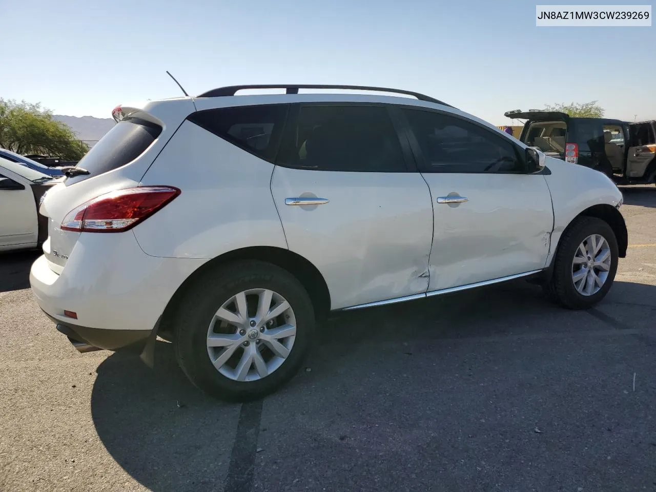 2012 Nissan Murano S VIN: JN8AZ1MW3CW239269 Lot: 74925634