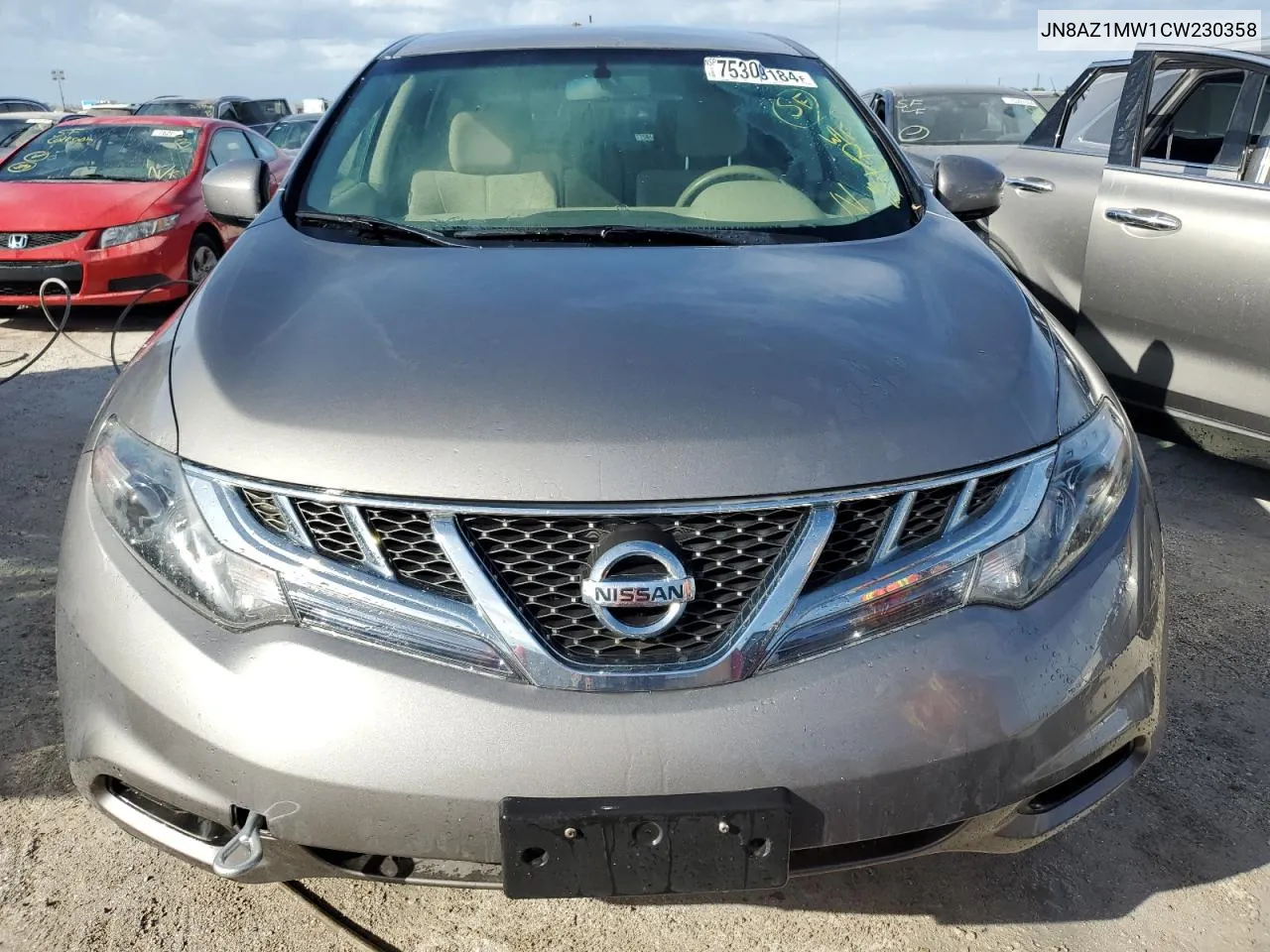 2012 Nissan Murano S VIN: JN8AZ1MW1CW230358 Lot: 75309184