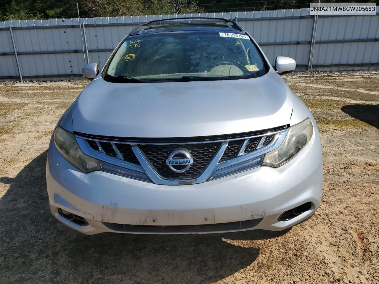 2012 Nissan Murano S VIN: JN8AZ1MW8CW205683 Lot: 76185784