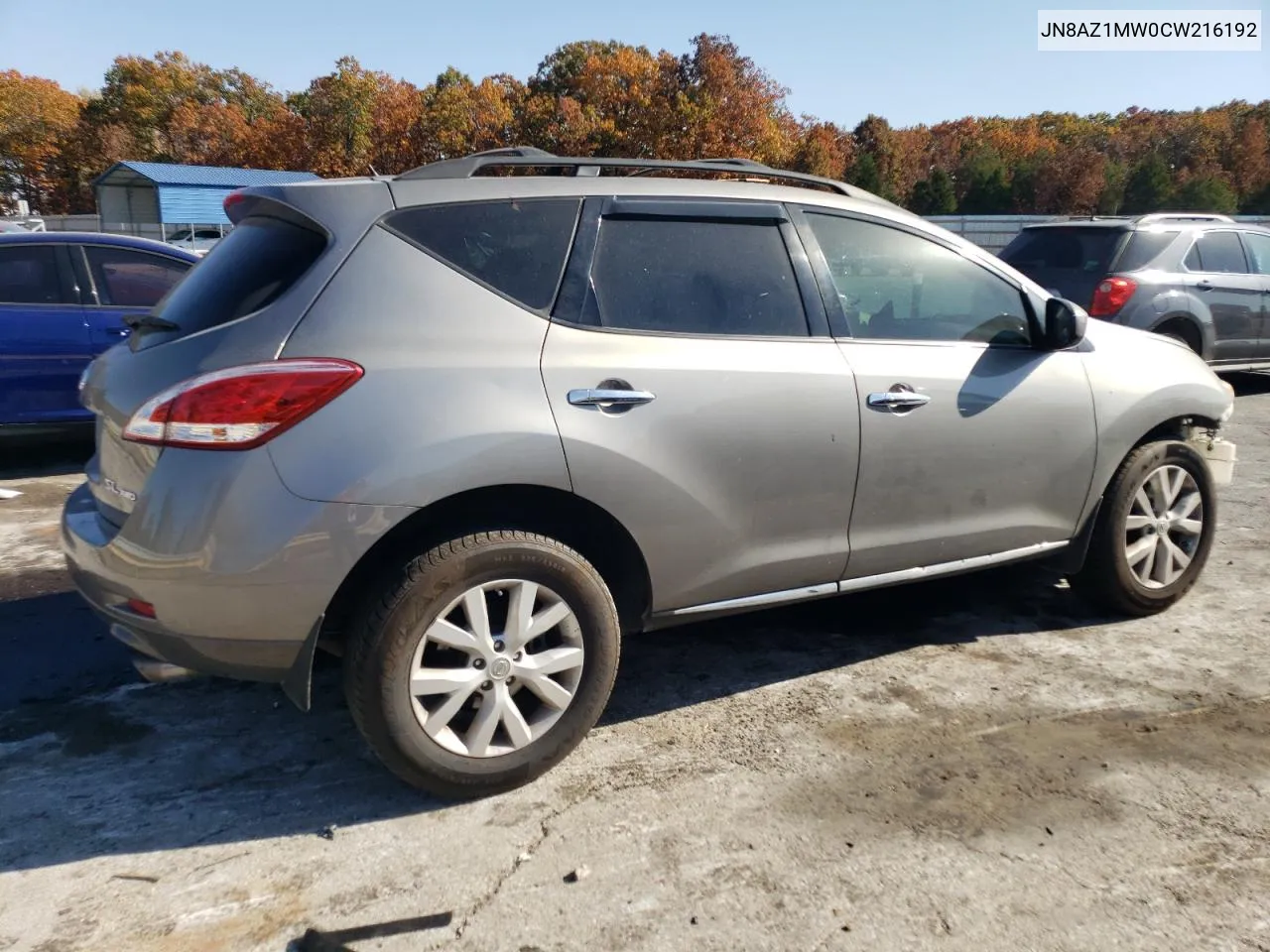 2012 Nissan Murano S VIN: JN8AZ1MW0CW216192 Lot: 77384104