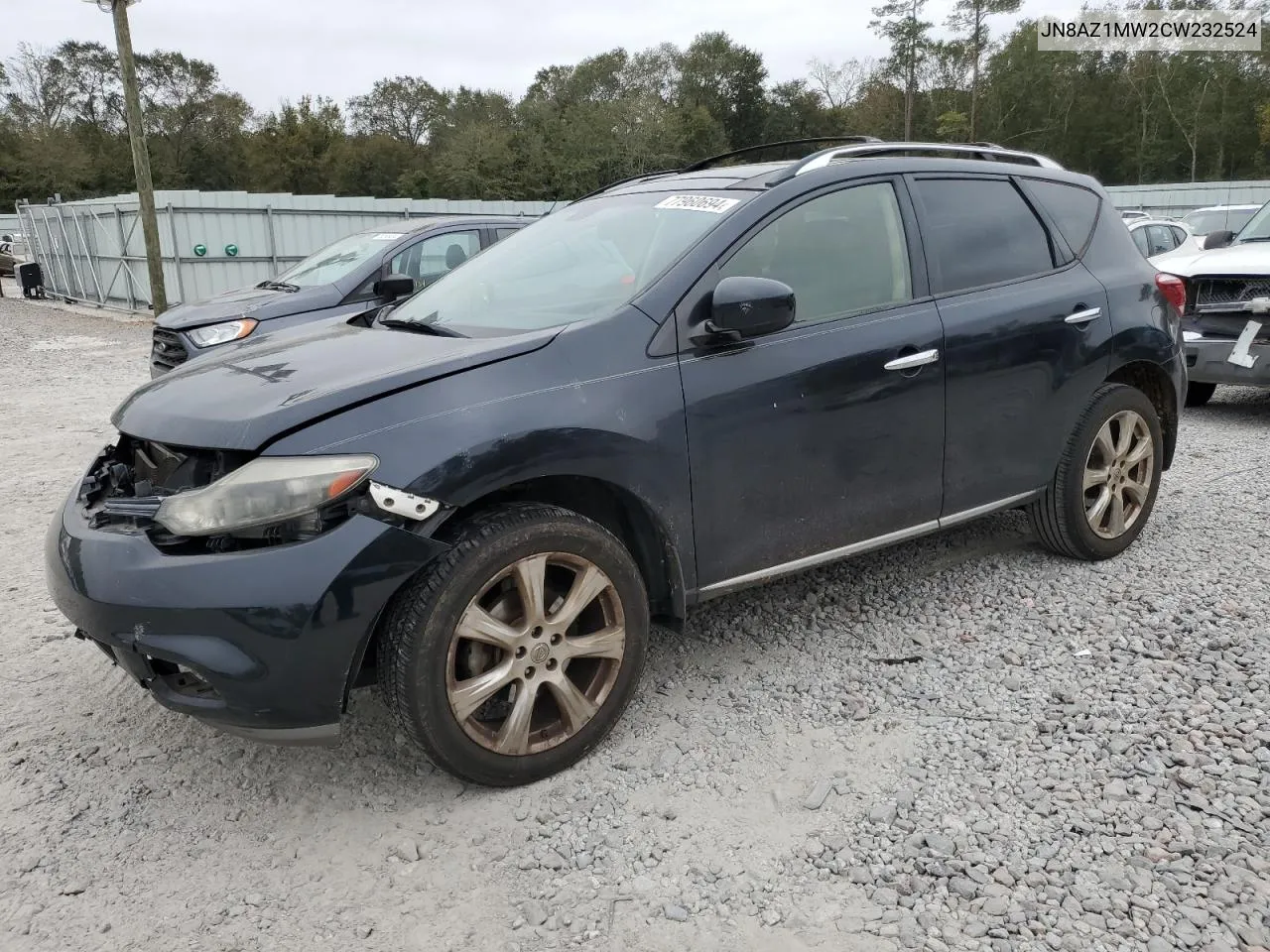 2012 Nissan Murano S VIN: JN8AZ1MW2CW232524 Lot: 77960694